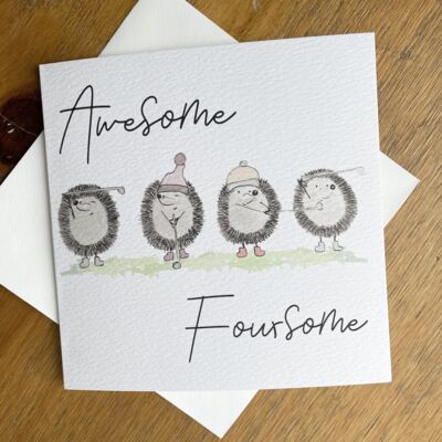 Greeting Card - Awesome Foursome Thumbnail