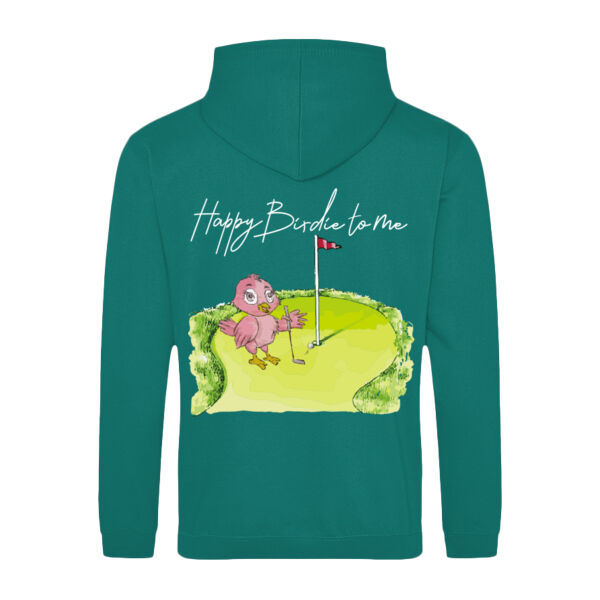 Happy Birdie to Me (Rear) - Unisex Hoodie   Thumbnail