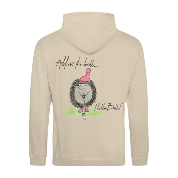 Address the Ball (Rear) - Unisex Hoodie Thumbnail