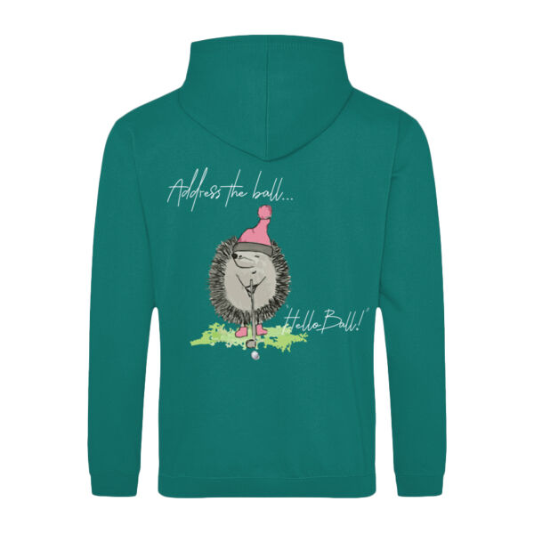 Address the Ball (Rear) - Unisex Hoodie Thumbnail