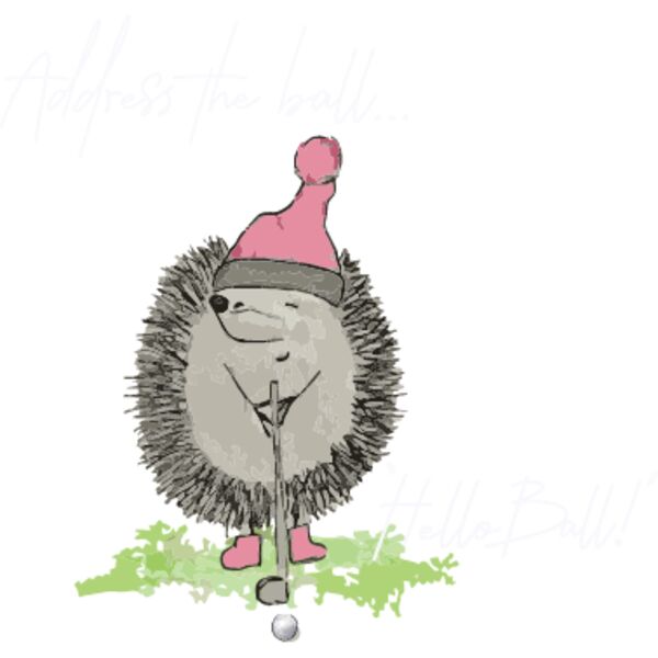 Address The Ball White DTF Thumbnail