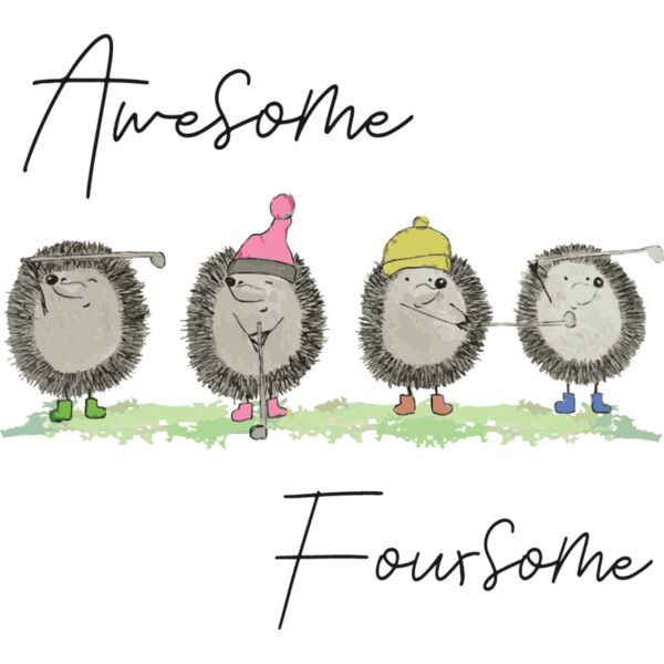 Awesome Foursome Back on to White Thumbnail