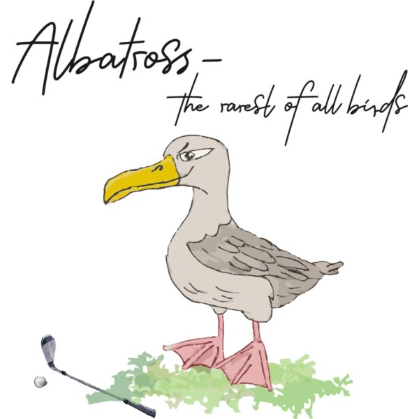 Albatross Back Print On To White Thumbnail